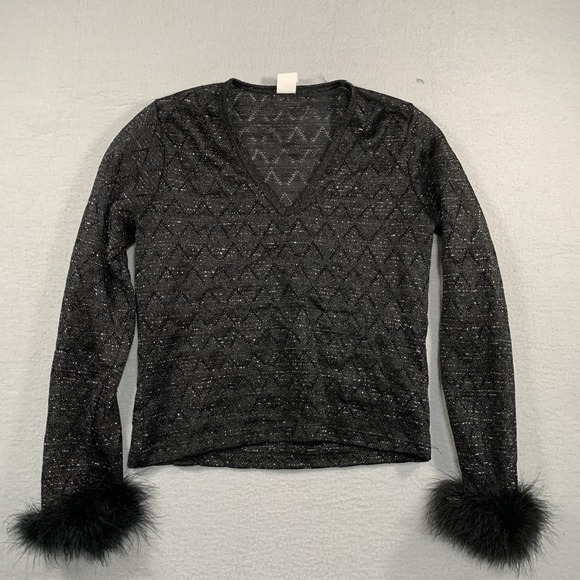 Rampage Tops - R-Wear Rampage Clothing Co Made in USA Womens Black Long Sleeve Sheer Top Sz‎ M